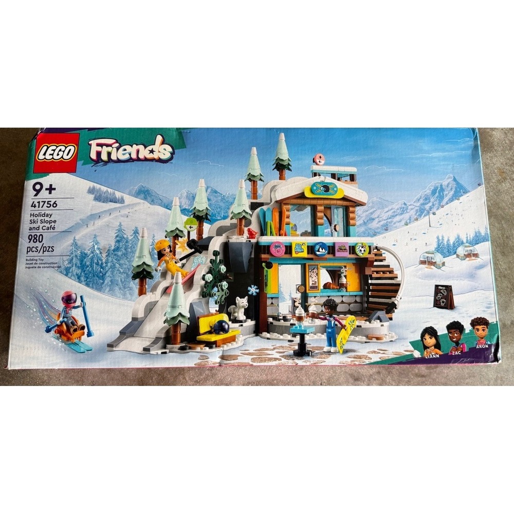 SEALED DMG BOX‎ - Lego Friends 41756 Holiday Ski Slope and Cafe - 980 Pcs